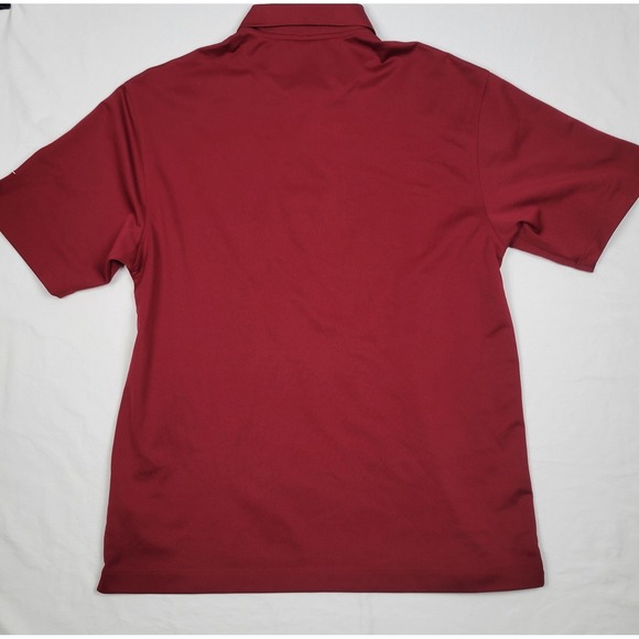 Nike Golf Dri Fit Polo Shirt Mens Large Alabama Dark Red Casual - Picture 3 of 5